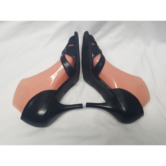 Unisa Black Open Toe Beaded Design High Heels | Women's Shoe Size 8 - Picture 3 of 10